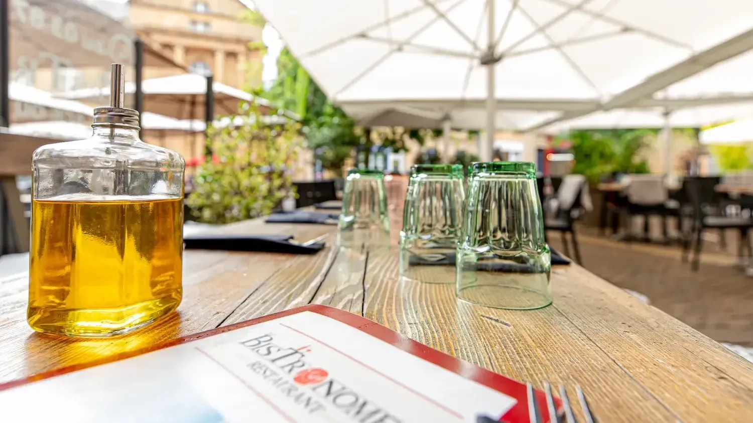 Terrasse du restaurant le bistronome à metz