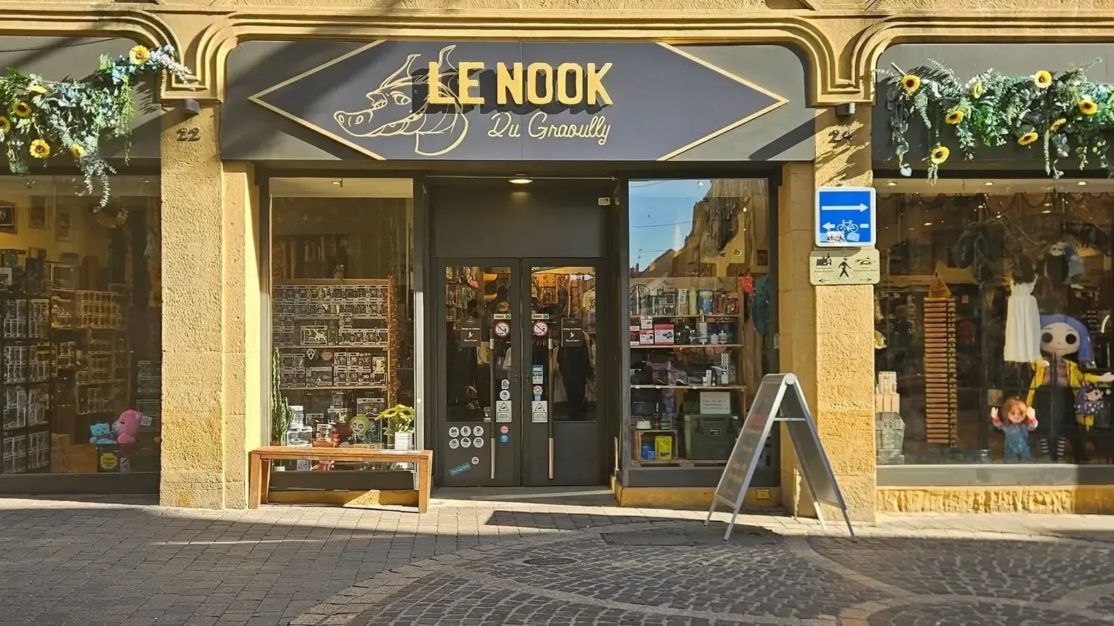 devanture de la boutique le Nook du Graoully