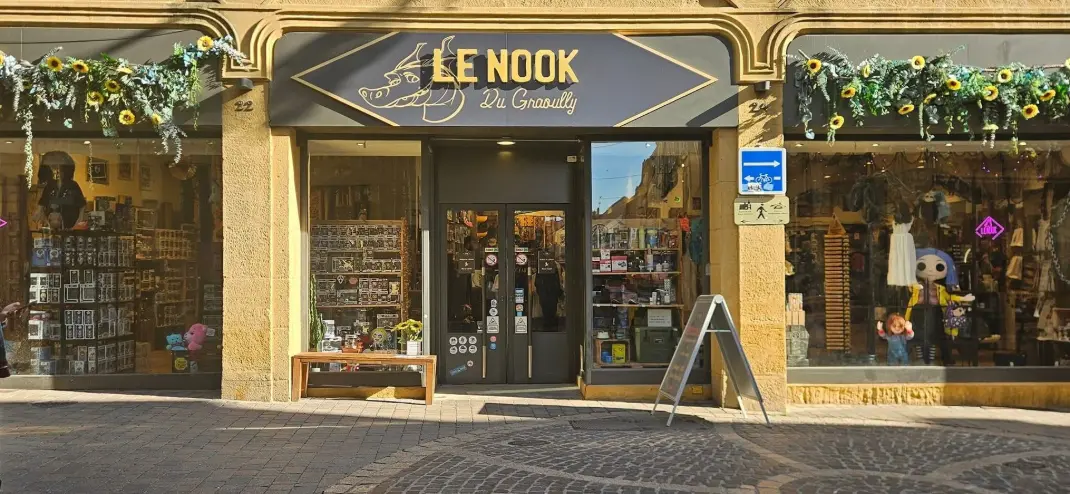 Devanture de la boutique le Nook du Graoully à Metz