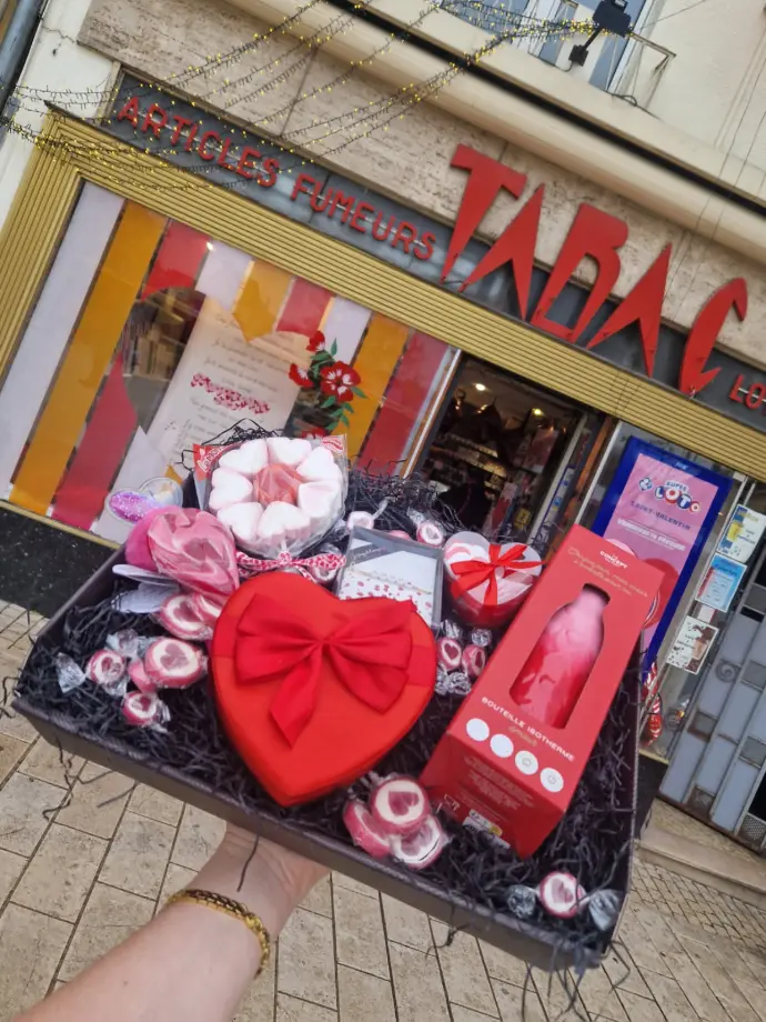 Exemple de coffret cadeau proposé au tabac le smiley
