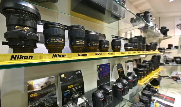 Intérieur de la boutique Photo Palace à Metz