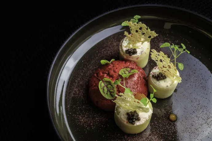 Plat proposé au restaurant derrière à Metz