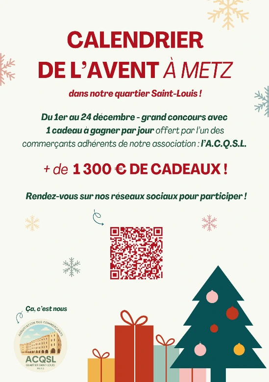 Affiche de l'évènement avec QR code