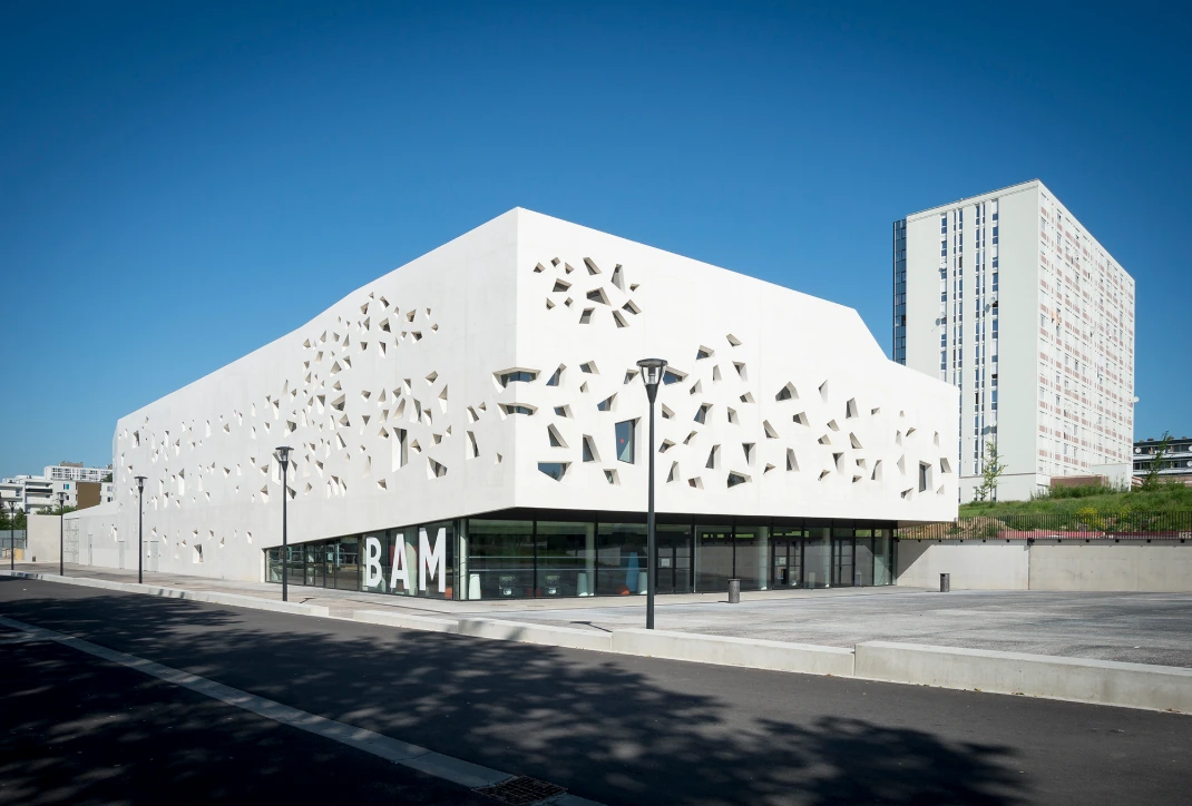 Vue extérieure de la BAM à Metz