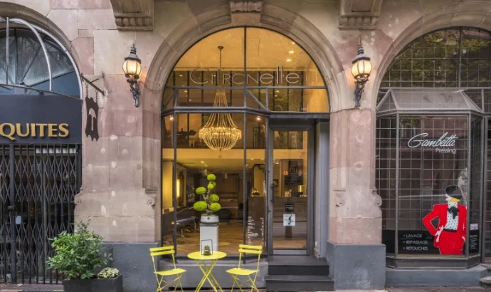 Devanture du Salon de Coiffure Citronelle à Metz