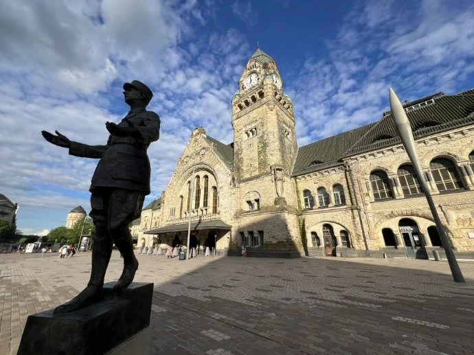 Vue de la gare de Metz