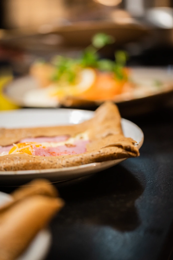 Galette au Sarrasin proposé à la crêperie Saint Malo à Metz