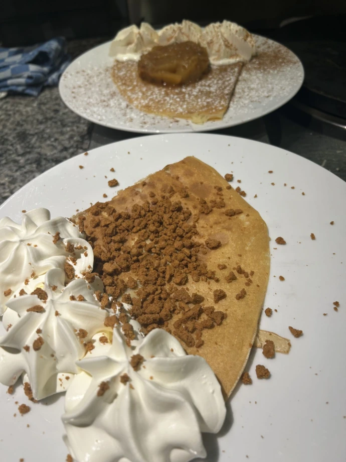 Crêpe sucrée, proposé à la crêperie Saint Malo à Metz