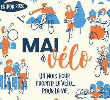 Affiche de l'événement mai à vélo 2026