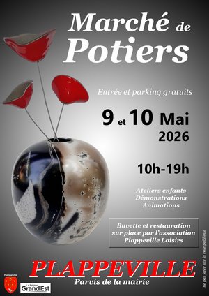 Affiche du marché des potiers de Plapeville 2026
