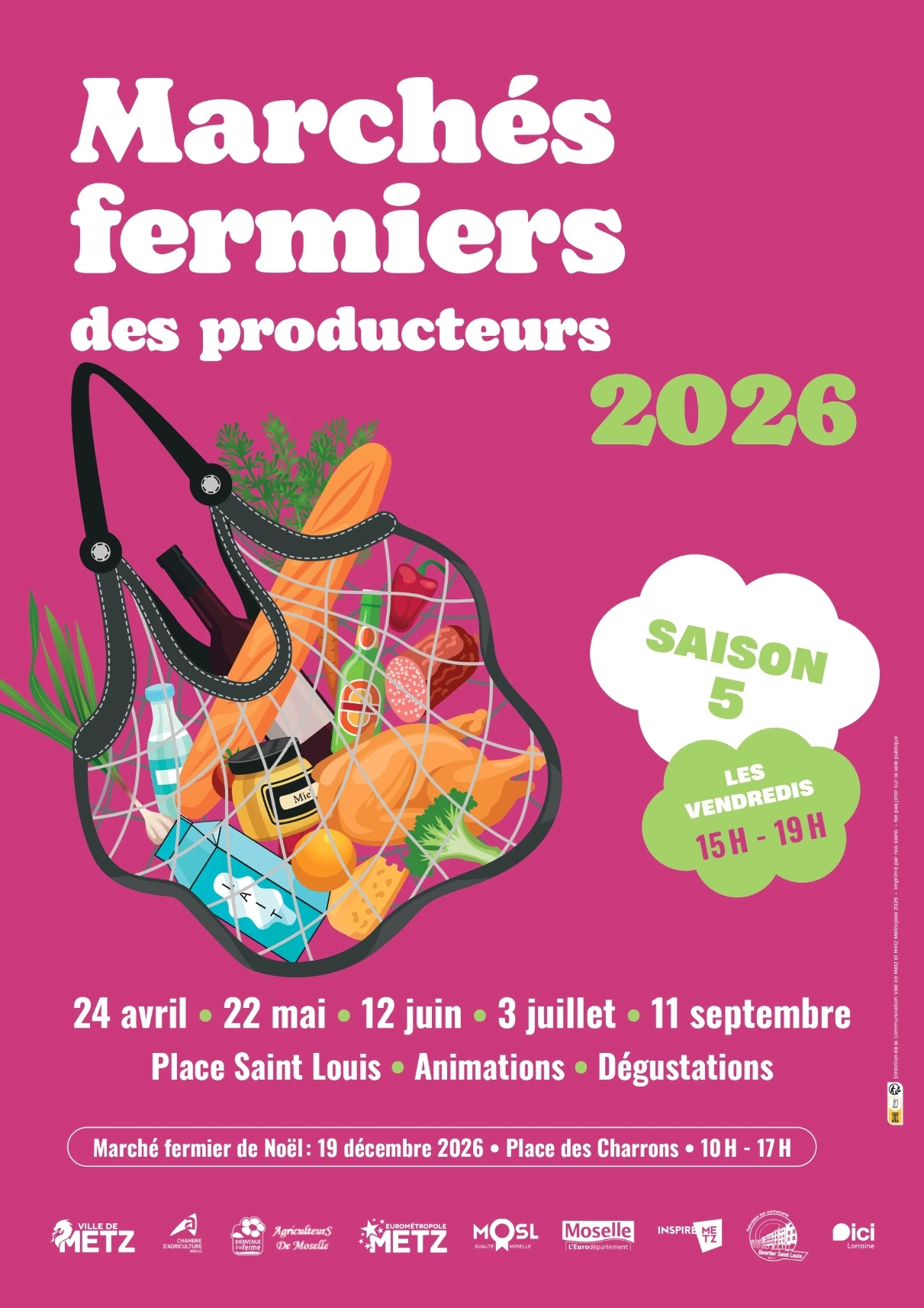 Affiche de l'événement Marchés fermiers des producteurs