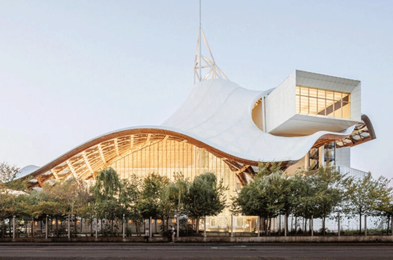 Vue extérieure du centre Pompidou Metz