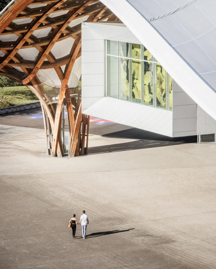 Vue extérieure du centre Pompidou Metz