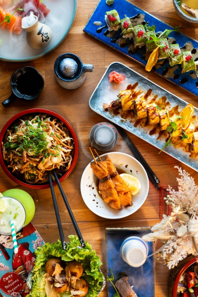 Intérieur du restaurant Kyou Sushi à Metz
