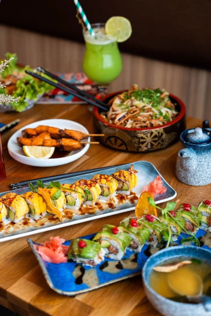 Intérieur du restaurant Kyou Sushi à Metz