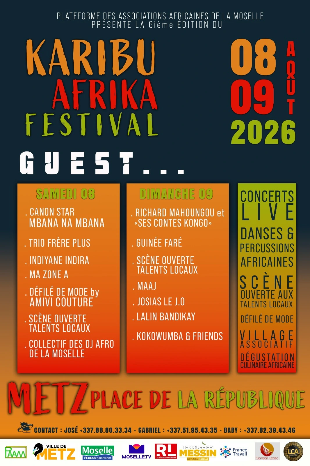 Affiche du Karibu Afrika Festival