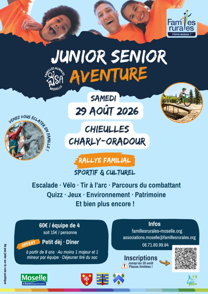 Affiche de l'événement Junior Senior Aventure