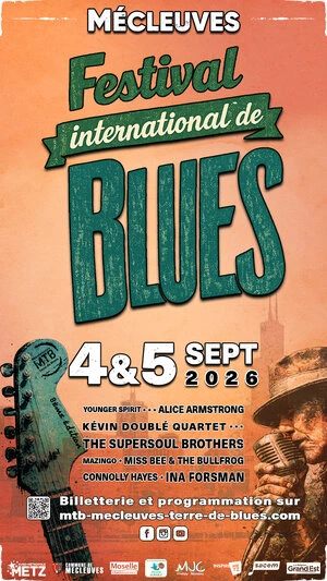 Affiche de l'événement Festival de Blues à Mécleuves les 4 et 5 septembre 2026